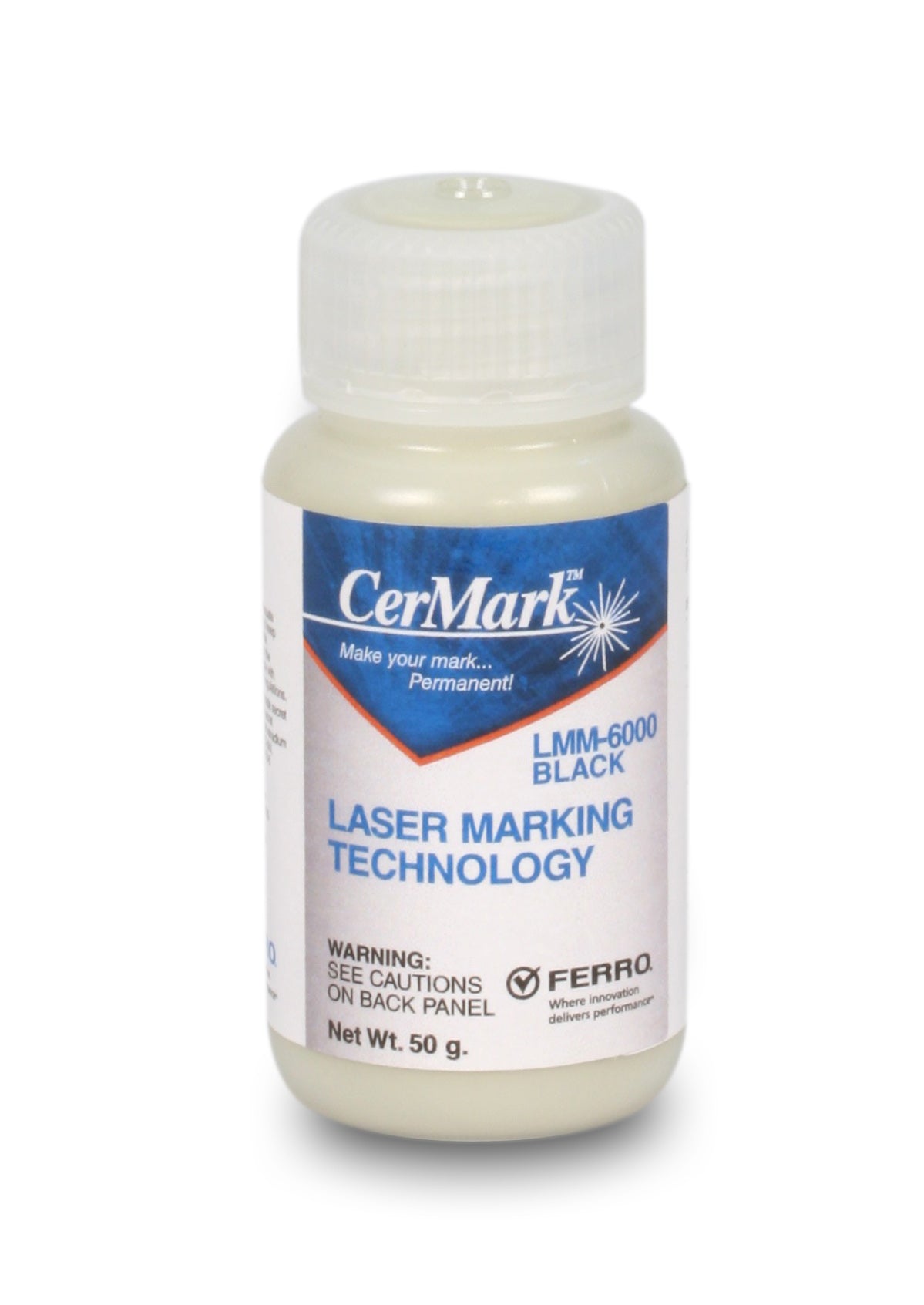 CerMark LMM6000.500: Black, 500 gram (paste), liquid for Metal Marking,  High Stick Compound for Brightly Polished Metals - LaserSketch Ltd.