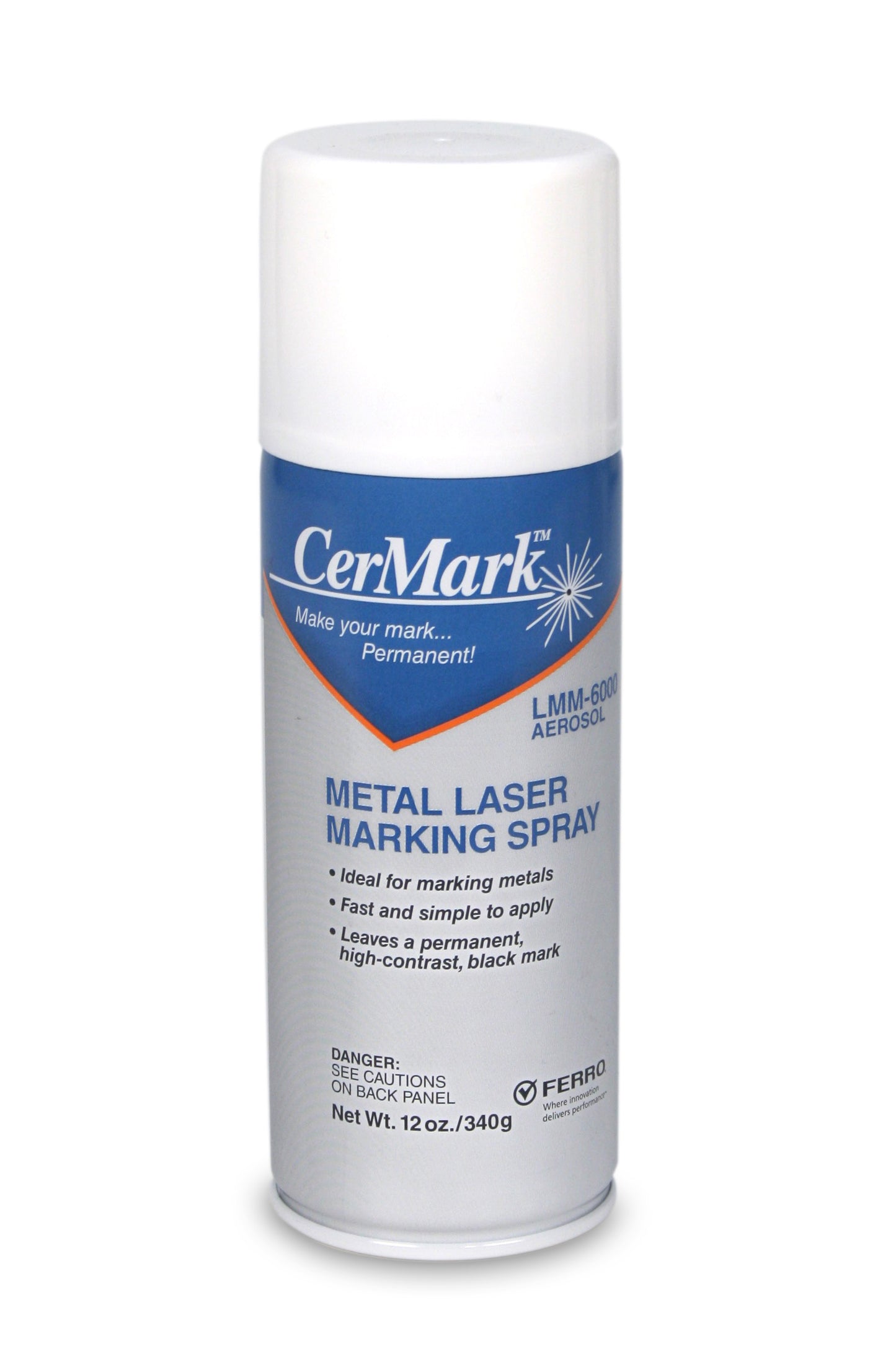 CerMark LMM 6000 Black for Metal – 12oz Aerosol Spray
